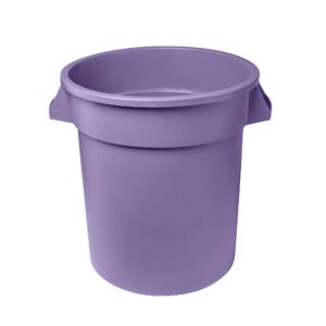 Zedfire Stager US, 10 Gallon Purple Round Commercial Trash Can/Ingredient Bin, Kitchen Waste Bin, Indoor Trash Can, Trash Bin, Durable Wastebasket, Garbage Can, Waste Receptacle, (ser. 03)