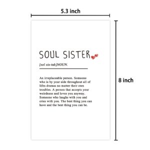 Ulbeelol Birthday Card, Envelope, A, Sister, Friendship, Friend, 1 Piece