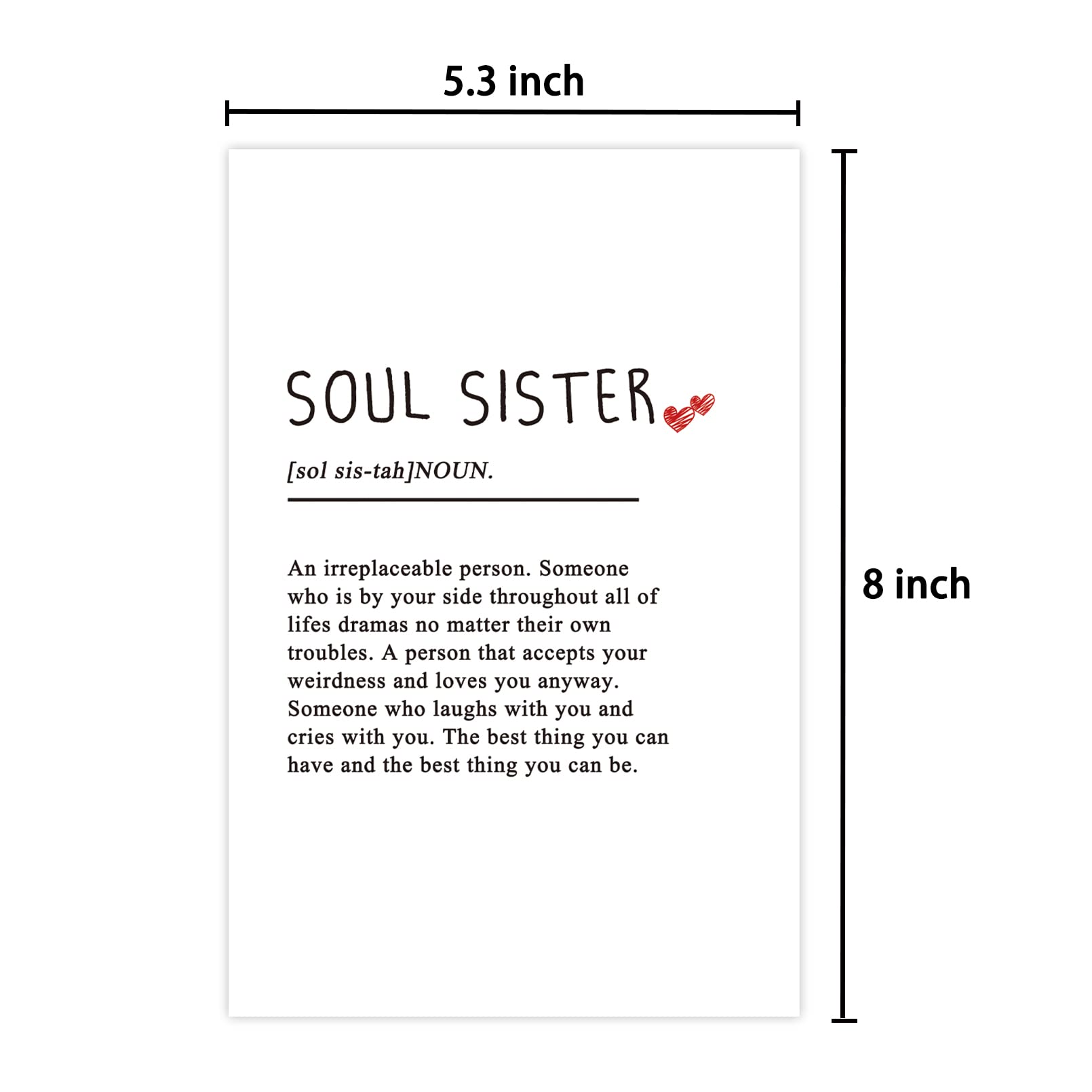 Ulbeelol Birthday Card, Envelope, A, Sister, Friendship, Friend, 1 Piece