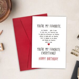 Ulbeelol Birthday Card, 5.3 x 8 inch, Printed on 300gsm Paper, Cute Design, Envelope Included