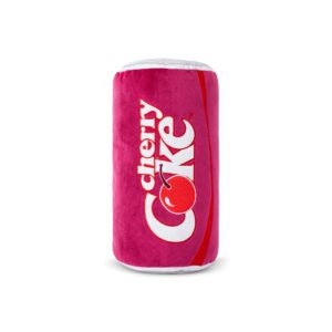 Cherry Coke, 15" Novelty Plush Can, Dorm Decor, Squishy Soft Throw Pillow, Collector Toy