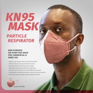 PLANET HALO Kingfa Color KN95 Mask - Pack of 10 Pink 2nd Generation - Large 5-Ply Protective Layers - Unisex Adult KN95 Face Mask GB2626-2019 New Standard