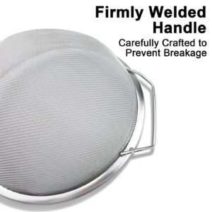 3 Pack Fine Mesh Paint Strainer 60 Mesh Stainless Steel Paint Filter Emulsion Honey Funnel Filter Cover Fits 5 Gallon Paint Bucket Filter Tool Insert Strains