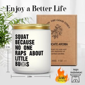 Motivational Fitness Gift for Gym Enthusiast - Inspirational Gifts for Workout Exercise Sports Lover, Encouragement Presents for Friend Women Men Her, Funny Lavender Candle for Christmas Birthday