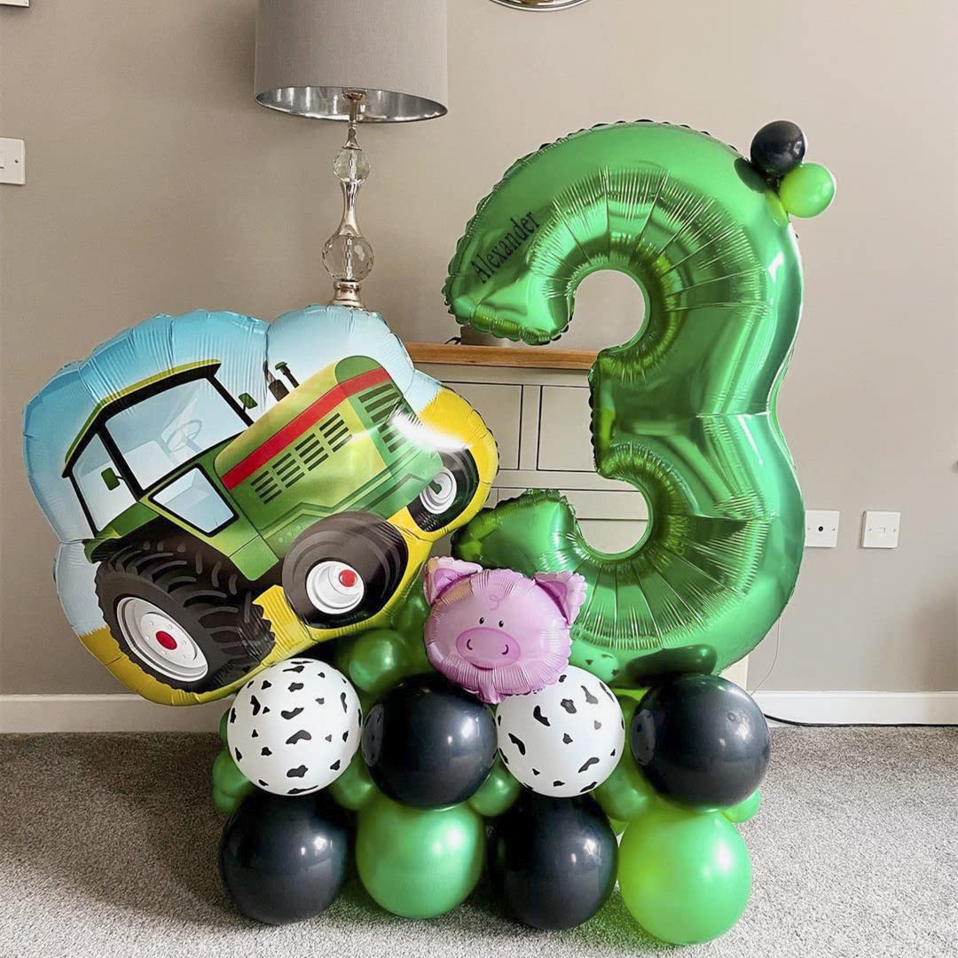 Dark Green Number 3 Balloon,40 Inch Green 3 Balloon Number,Large Mylar Foil Helium Number 3 Balloons for Birthday Party Celebration Decorations Graduations Anniversary