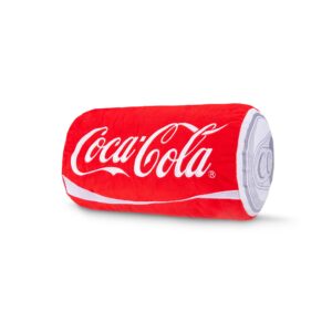 coca-cola 15" novelty plush can, dorm decor, squishy soft throw pillow, collector toy