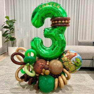 Dark Green Number 3 Balloon,40 Inch Green 3 Balloon Number,Large Mylar Foil Helium Number 3 Balloons for Birthday Party Celebration Decorations Graduations Anniversary