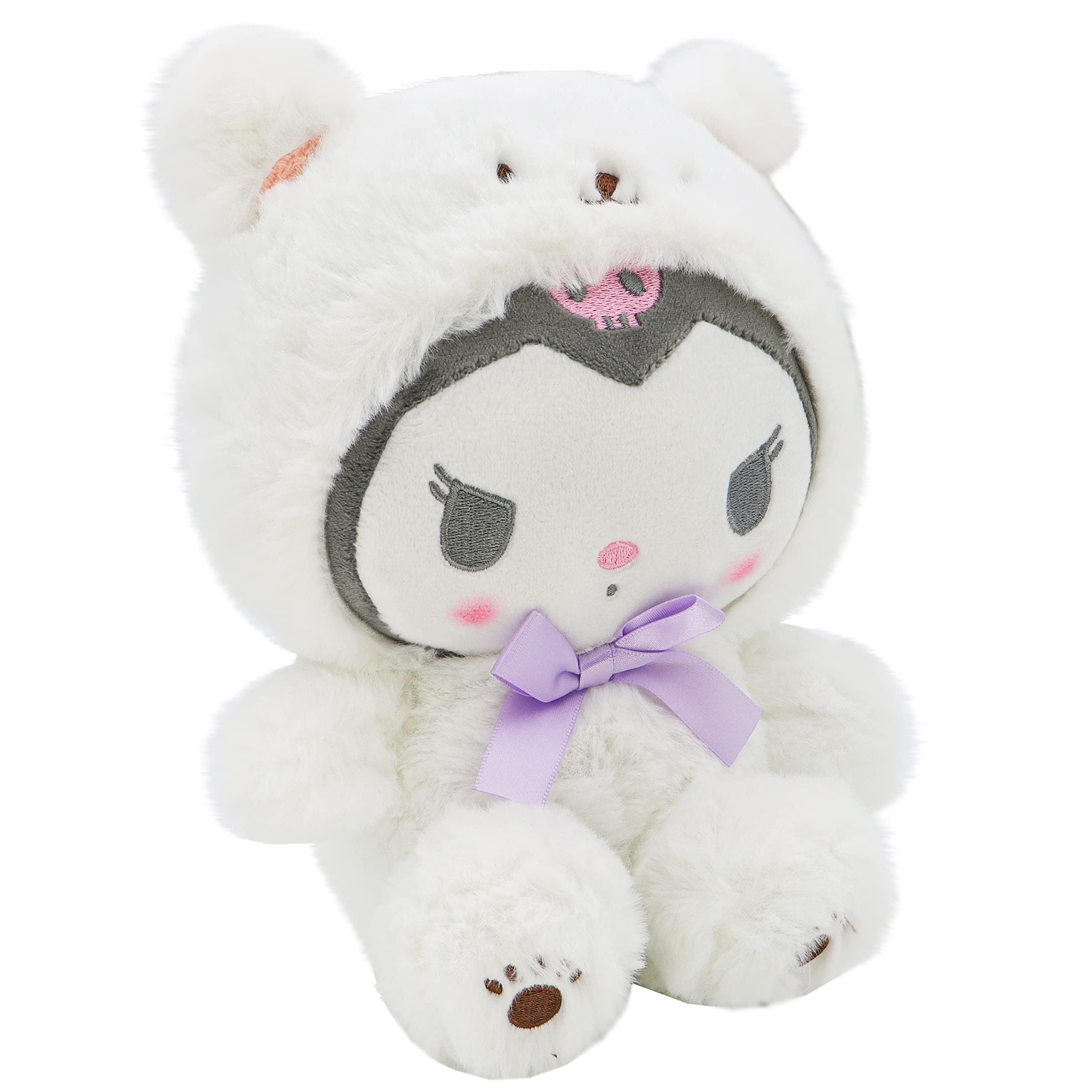 COAQAC Kawaii Cartoon White Bear Cross-Dressing Series Plush,Soft Plush Doll Cute Soft Toys, Plush Pillow Stuffed Animals Toy Birthday Gifts for Girls Kids