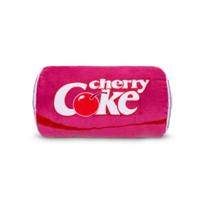 Cherry Coke, 15" Novelty Plush Can, Dorm Decor, Squishy Soft Throw Pillow, Collector Toy