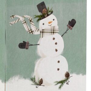 Hallmark Christmas Gift Bag Assortment (8 Bags: 3 Small 6", 3 Medium 9", 2 Large 13") White and Sage Green with Rustic Snowman, Plaid, Evergreen Tree for Christmas, Winter Weddings, Birthdays