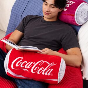 Coca-Cola 15" Novelty Plush Can, Dorm Decor, Squishy Soft Throw Pillow, Collector Toy