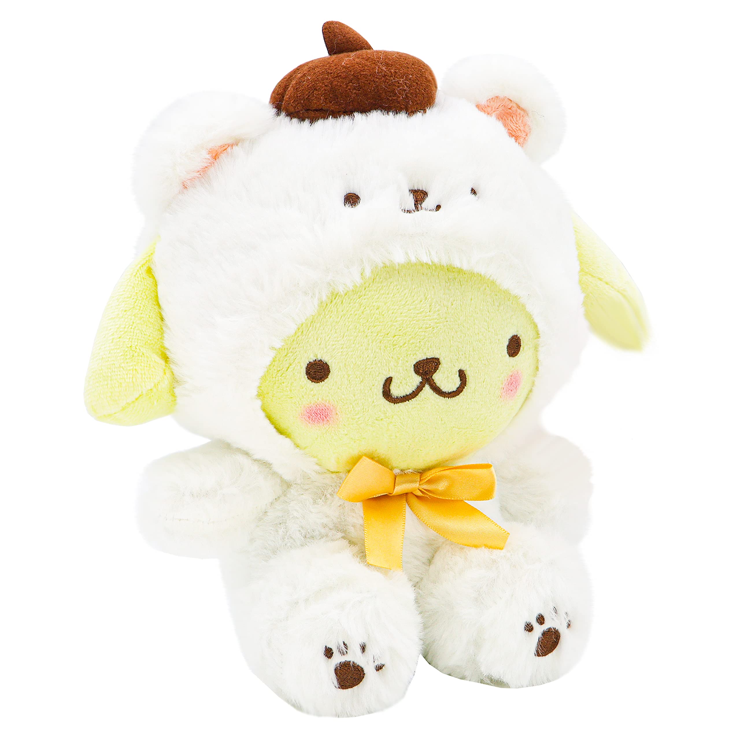 COAQAC Kawaii Cartoon White Bear Cross-Dressing Series Plush,Soft Plush Doll Cute Soft Toys, Plush Pillow Stuffed Animals Toy Birthday Gifts for Girls Kids Animals Toy Birthday Gifts for Girls Kids