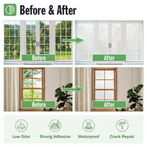 DWIL Frosted Glass Paint for Window - Window Privacy Paint, Waterproof & UV Resistant, Frosted Glass Spray, for Glass Surface in Bathroom, Kitchen, Room, Sliding Door, 16oz (with tools)