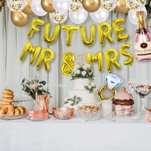 Engagement Party Decorations Bridal Shower Decor She Said Yes Decorations Bridal Shower Balloons Wedding Balloons Soon To Be Future Mr And Mrs Balloons Decor Engaged Decorations Engagement Banner