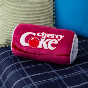 Cherry Coke, 15" Novelty Plush Can, Dorm Decor, Squishy Soft Throw Pillow, Collector Toy