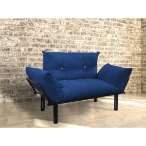 Overstock Foam and Metal Contemporary Loveseat Red