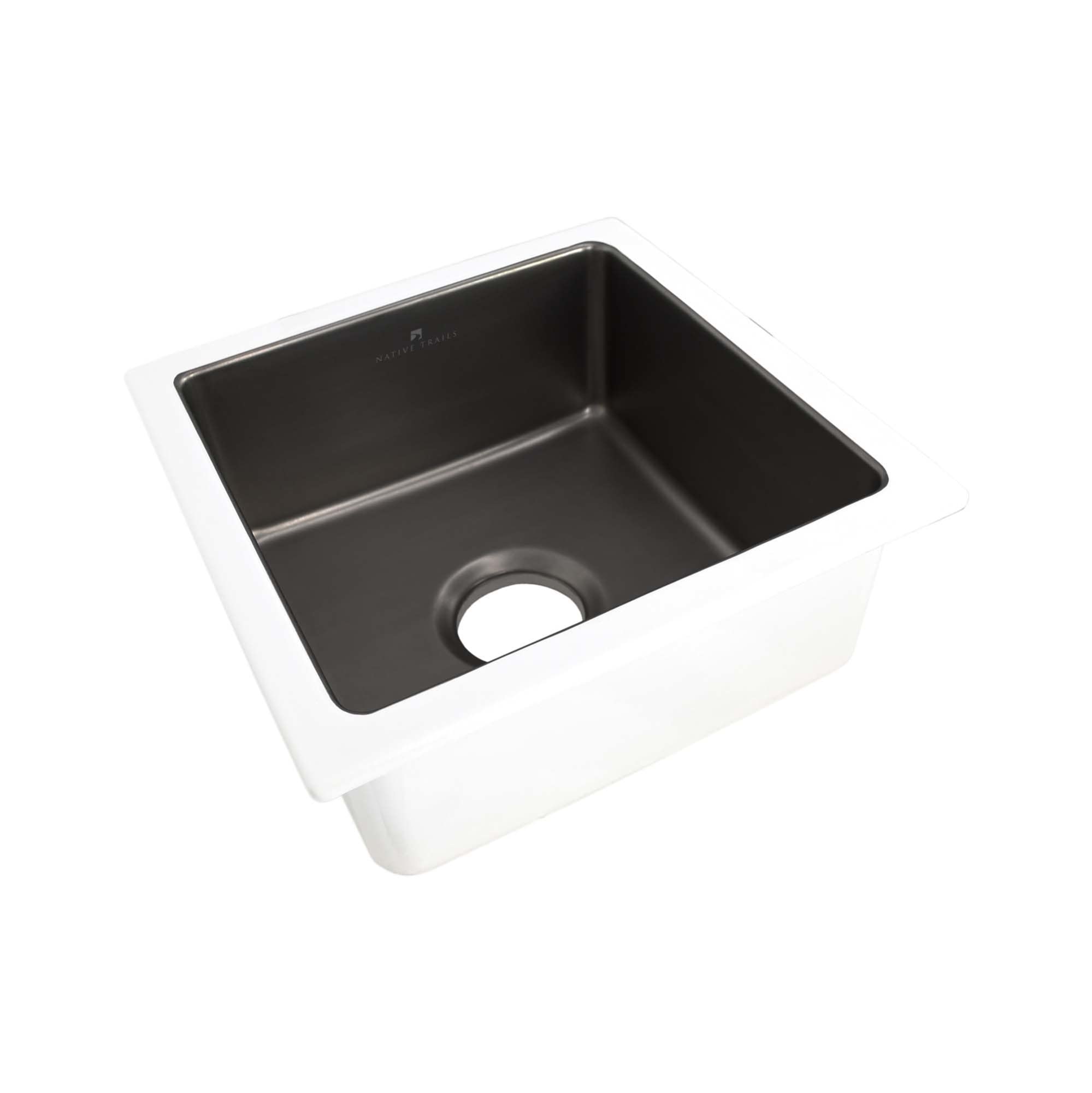 Native Trails Precious Metals Kitchen Sink With Gunmetal Finish PMB1515-M