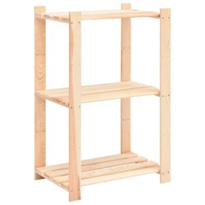 bigbarley shelving unit, storage organizer for home, garage, basement, shed and laundry room, 5-tier storage rack 66.9"x15"x66.9" solid pinewood 1102.3 lb