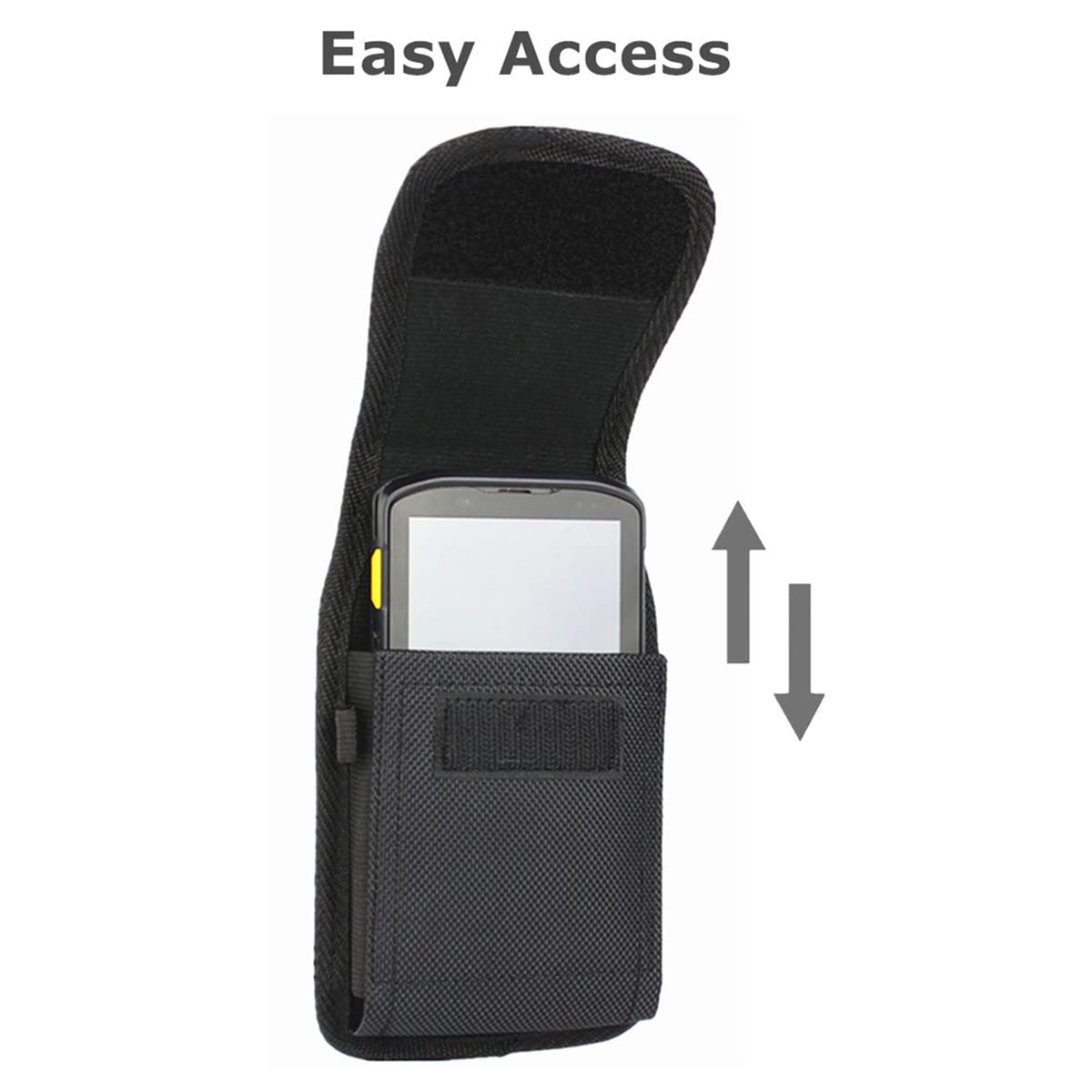 Barcode Scanner Holster, Rugged Carrying Case with Metal Clip & Belt Loops Fit for TC70 EDA50 EDA51 CT40 CT50 CT60,M60, MC67 MC40N0 Handheld Barcode Mobile Computer