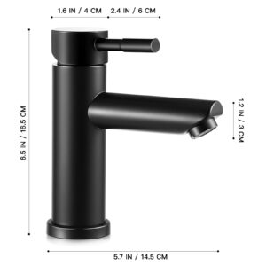 DOITOOL Basin Faucet Single Hole Bathroom Faucet Black Faucet Bath Faucet Kitchen Sink Faucet Bathtub Faucet Bath Mixer Tap Faucet for Bathtub Bathroom Tap Stainless Steel Spout