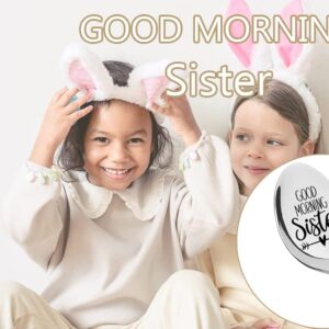 Sister Gifts from Sister Spoons Good Morning Sister Engraved Coffee Tea Spoon for Sisters Sis Birthday Graduation Christmas Gift for Sisters from Brother