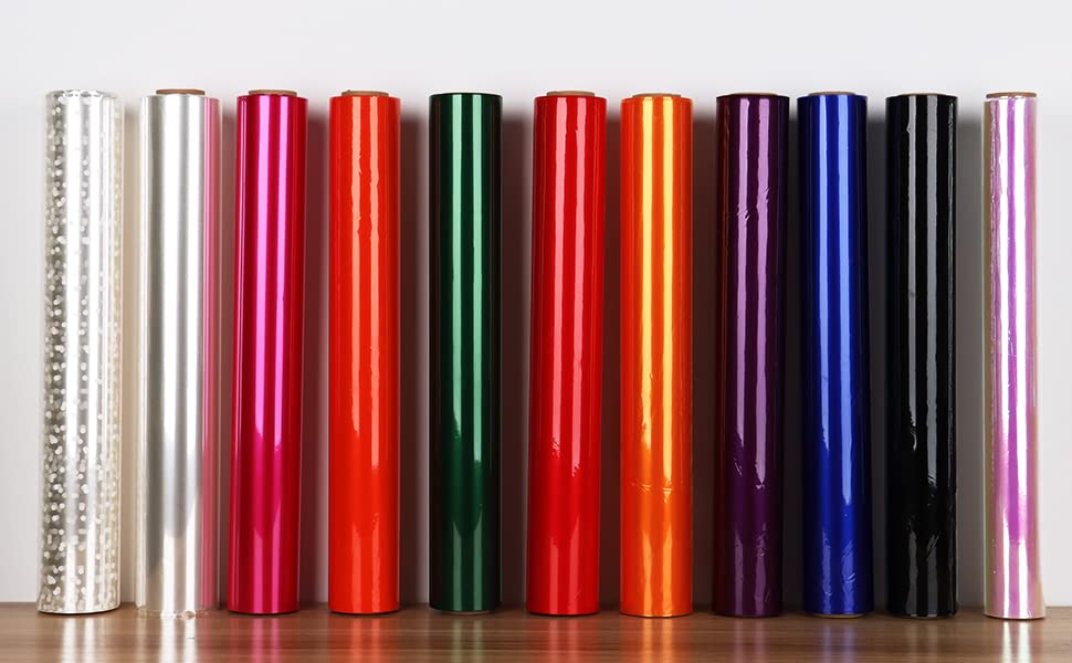 POPGIFTU Cellophane Wrap Paper Rainbow Color | Unfolded 86CM Wide X 15M Long | Iridescent Film Cellophane Gift Wrap | Florist Flower DIY Wrap Wedding Birthday Present Gift Package Wrapping