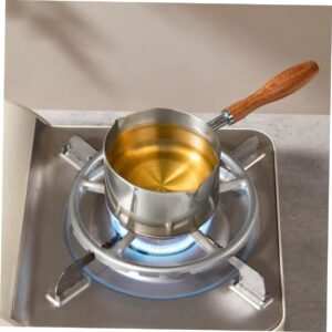 KICHOUSE Hot Oil Pan Coffee Pot Stew Pot Double Boiler Bowls Mini Butter Hot Pot Coffee Milk Warmer Hot Chocolate Pot Outdoor Pot Noodle Pots Egg Pan Pans Baby Metal Stainless Steel Turkey