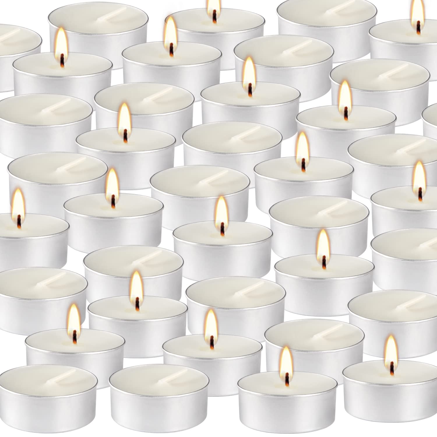 Votive Tealight Mini Unscented Candles,in Bulk,Long Lasting&Dripless Paraffin Tea Candles for Weddings, Christmas,Emergency,Home Decorative,Shabbat,100 Packs