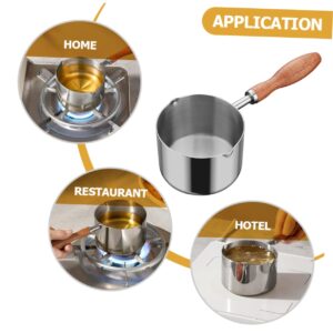 KICHOUSE Hot Oil Pan Coffee Pot Stew Pot Double Boiler Bowls Mini Butter Hot Pot Coffee Milk Warmer Hot Chocolate Pot Outdoor Pot Noodle Pots Egg Pan Pans Baby Metal Stainless Steel Turkey