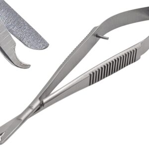 Spring Action Micro Snip Stitch Removing Castroviejo Scissors 5.5 Inches for Fine Stitch Removal, Embroidery, and Micro Surgical Sutures by Artman Instruments