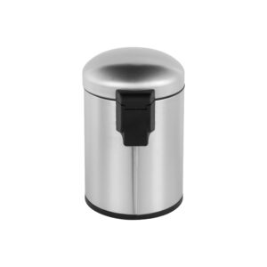 Veelesa 1.32 Gal./5 Liter Stainless Steel Round Step-on Bathroom and Office Kitchen Trash Can