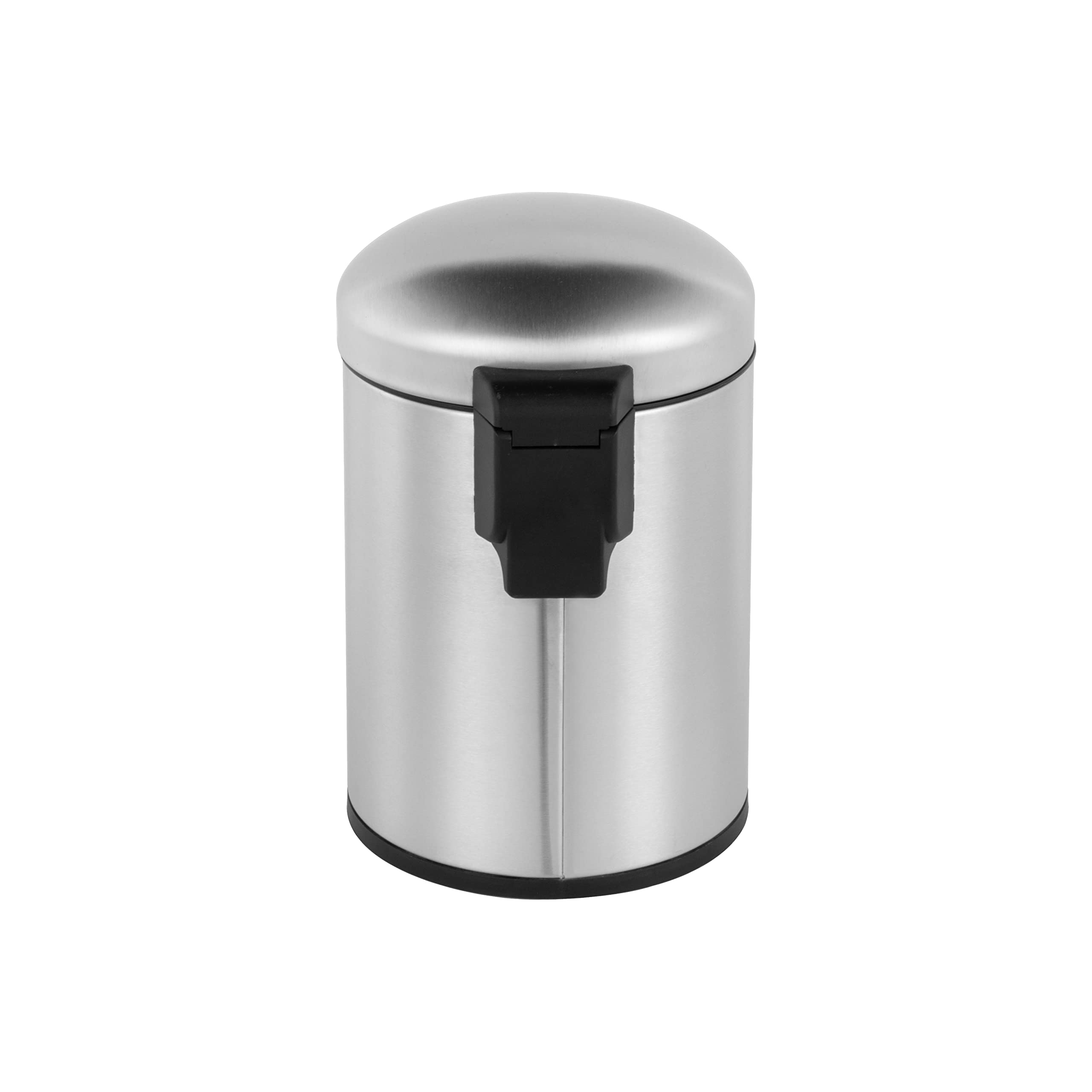 Veelesa 1.32 Gal./5 Liter Stainless Steel Round Step-on Bathroom and Office Kitchen Trash Can