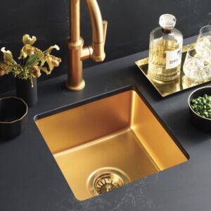 Native Trails Precious Metals Kitchen Sink With Gunmetal Finish PMB1515-M