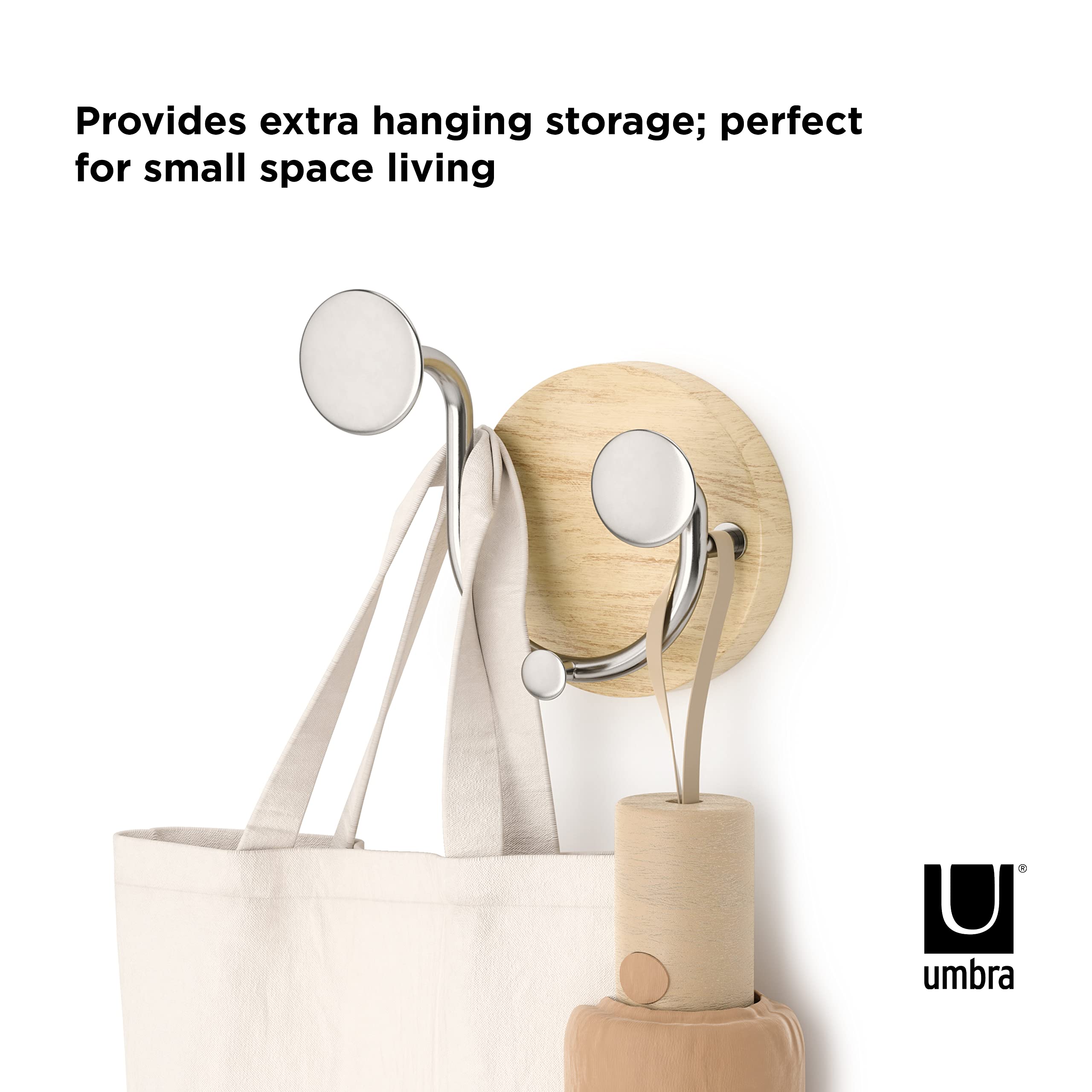 Umbra Melody Valet Wall Mounted Hook, Natural