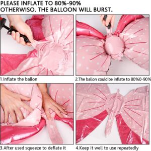 Hot Pink Balloon Arch Kit for Pink Mouse for Baby Shower Wedding Birthday Party Girls Party Decor Princess Mouse Theme Patry