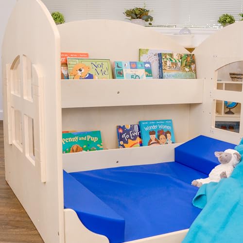 Children’s Factory Children's Factory Value Line Reading Nook, Kids Bookshelf, Toddler Bookshelf Reading Nook, Blue