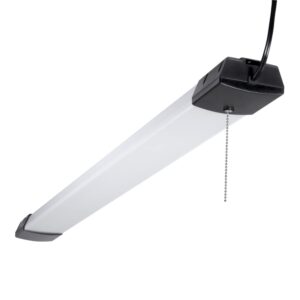 metalux shp 4 ft. 128-watt equivalent, 10000 lumens integrated led, white shop light, 4000k cct