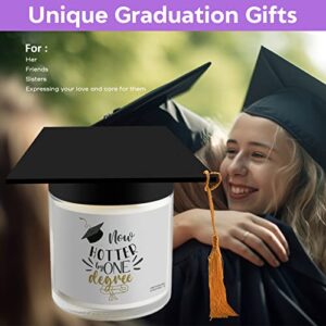 Graduation Gifts for Her Him - Masters Degree College High School Graduation Gifts 2025 - Now Hotter by One Degree Soy Wax Scented Candle