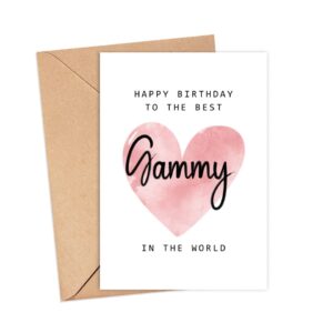 Happy Birthday To The Best Gammy In The World Card - Gammy Birthday Card - Gammy Card - Mother's Day Gift - Happy Birthday Card Happy Birthday Mom