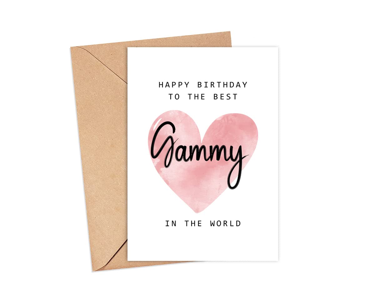 Happy Birthday To The Best Gammy In The World Card - Gammy Birthday Card - Gammy Card - Mother's Day Gift - Happy Birthday Card Happy Birthday Mom