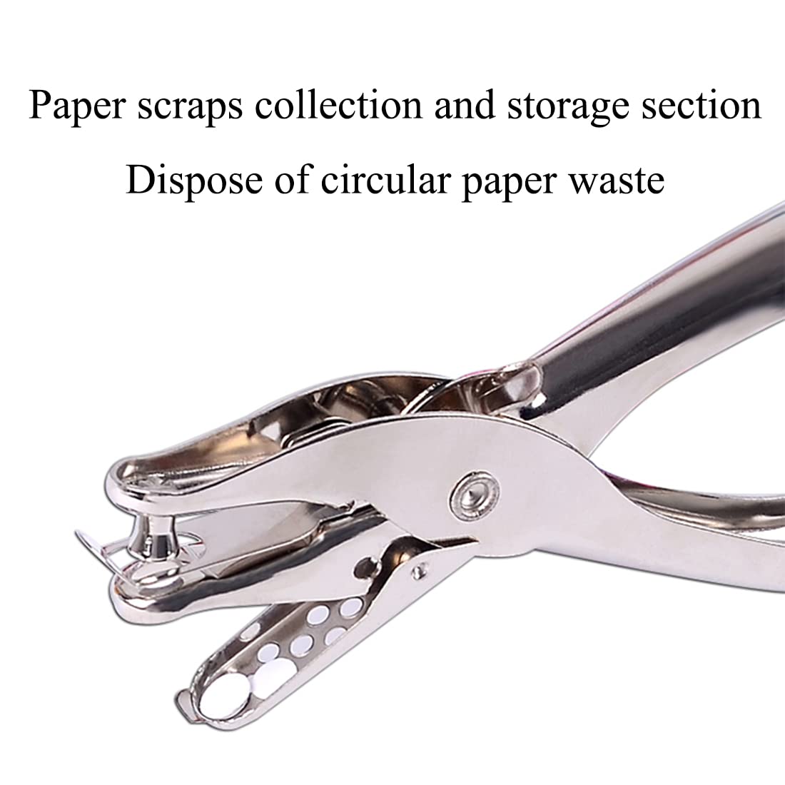 Paper Puncher Single Hole Punch Metal Circle Punches Hand Craft Sheet Scrapbooking Loose Leaf Paper Punching 6mm for School Office Home Study