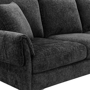 84" Convertible Sectional Sofa, Modern Chenille L-Shaped Sofa Couch with Reversible Chaise Lounge, Fit for Living Room, Apartment(2 Pillows)