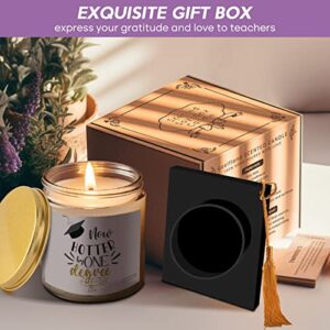 Graduation Gifts for Her Him - Masters Degree College High School Graduation Gifts 2025 - Now Hotter by One Degree Soy Wax Scented Candle