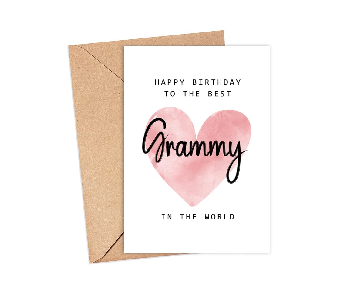 Happy Birthday To The Best Grammy In The World Card - Grammy Birthday Card - Grammy Card - Mother's Day Gift - Happy Birthday Card Happy Birthday Mom