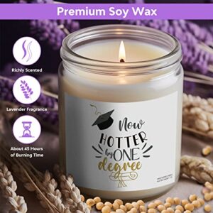 Graduation Gifts for Her Him - Masters Degree College High School Graduation Gifts 2025 - Now Hotter by One Degree Soy Wax Scented Candle