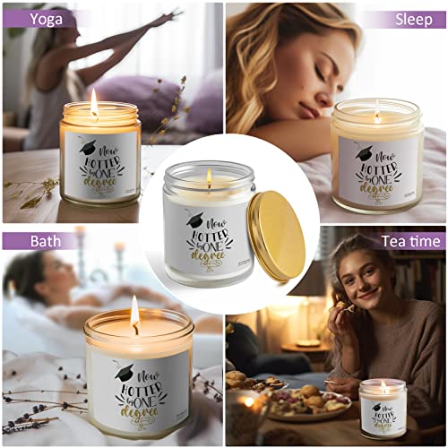 Graduation Gifts for Her Him - Masters Degree College High School Graduation Gifts 2025 - Now Hotter by One Degree Soy Wax Scented Candle