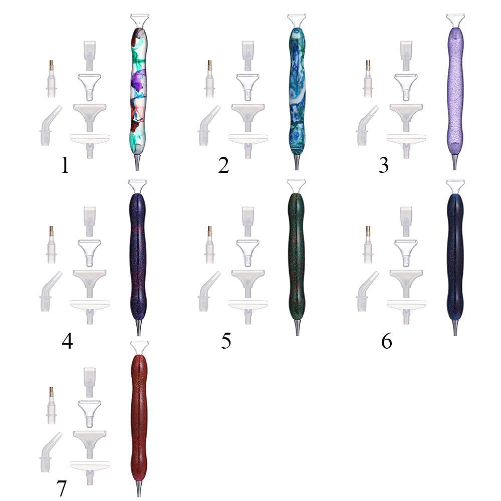 1 Set Resin Diamond Painting Pen Point Drill Pens Anti-Slip Diamond Painting Mat Cross Stitch Embroidery DIY Craft Accessory - (Color: 1)