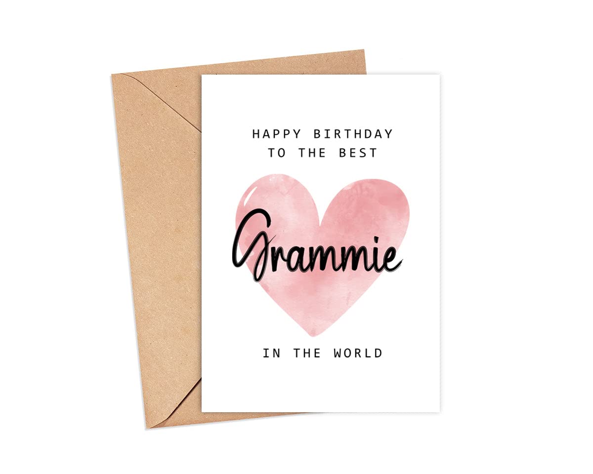 Happy Birthday To The Best Grammie In The World Card - Grammie Birthday Card - Grammie Card - Mother's Day Gift - Happy Birthday Card Happy Birthday Mom