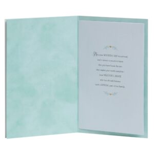 UK Greetings Son & Daughter-In-Law Wedding Card With Envelope - Pretty Cake Design