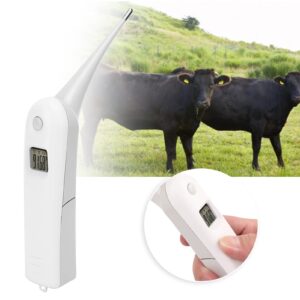 Electronic Pigs Cattle Sheep Thermometer, Dog Thermometer Pet Thermometer Anus Thermometer Fast Digital Veterinary Thermometer Temperature Tester for Livestock